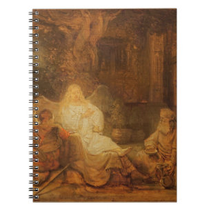 Abraham Receives the Three Angels, 1646 (oil on pa Spiral Notebook
