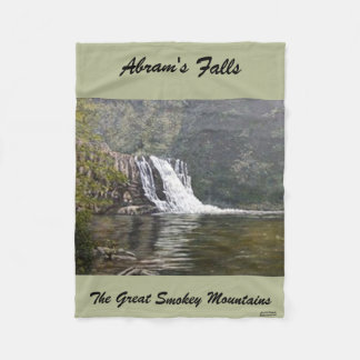 Abrams Falls-Smokey Mountains Fleece Blanket