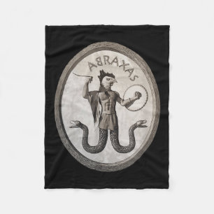 Abraxas Esoteric Gnostic Symbol Occult Pagan Ritua Fleece Blanket