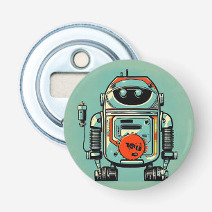 Abrebotellas vintage robot old dirty rustic bottle opener