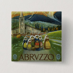 Abruzzo 15 Cm Square Badge