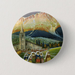 Abruzzo 6 Cm Round Badge