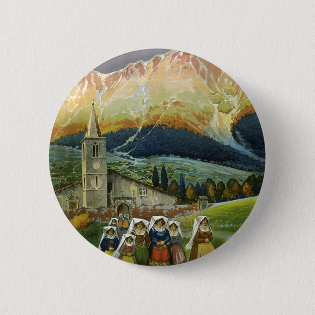 Abruzzo 6 Cm Round Badge (Front)