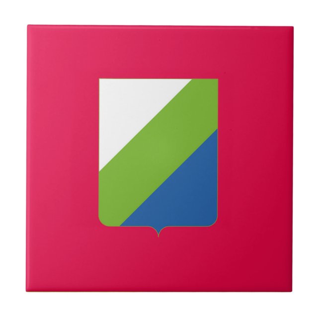 Abruzzo flag Italy symbol italia Tile (Front)
