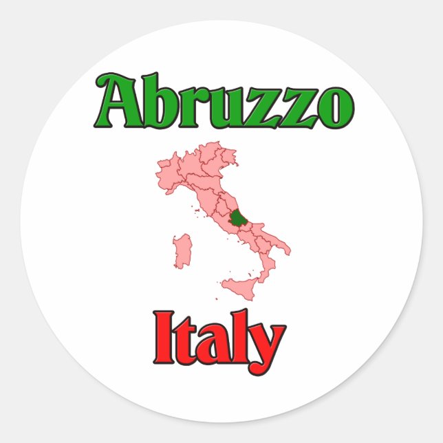Abruzzo Italy Classic Round Sticker (Front)