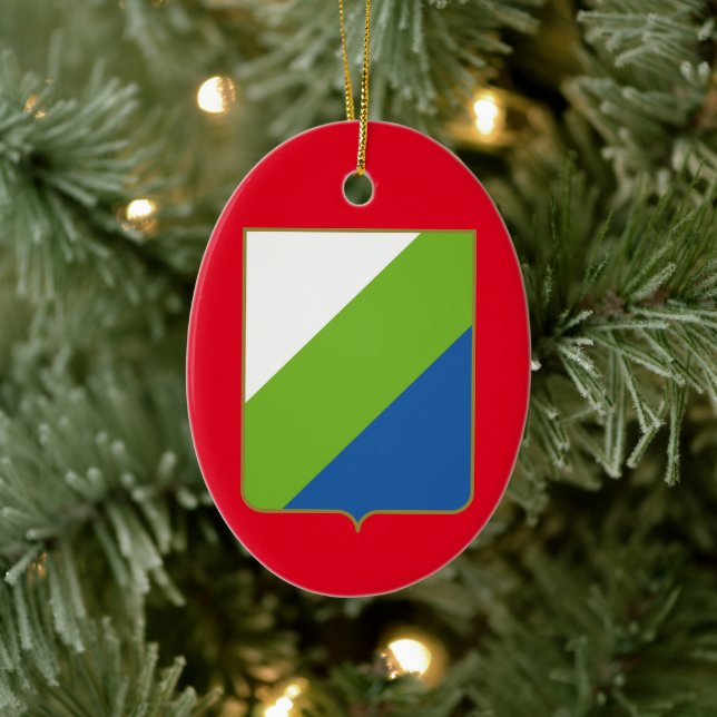 Abruzzo, Italy - coat of arms Ceramic Tree Decoration (Tree)