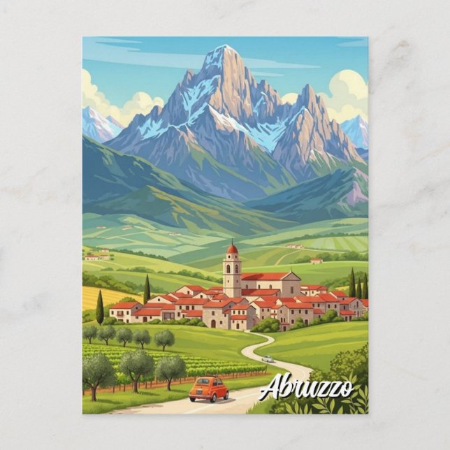 Abruzzo Italy Travel Postcard (Front)