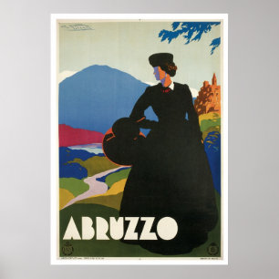 Abruzzo Italy Vintage Poster