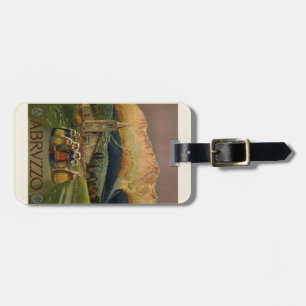 Abruzzo Italy Vintage Poster Luggage Tag