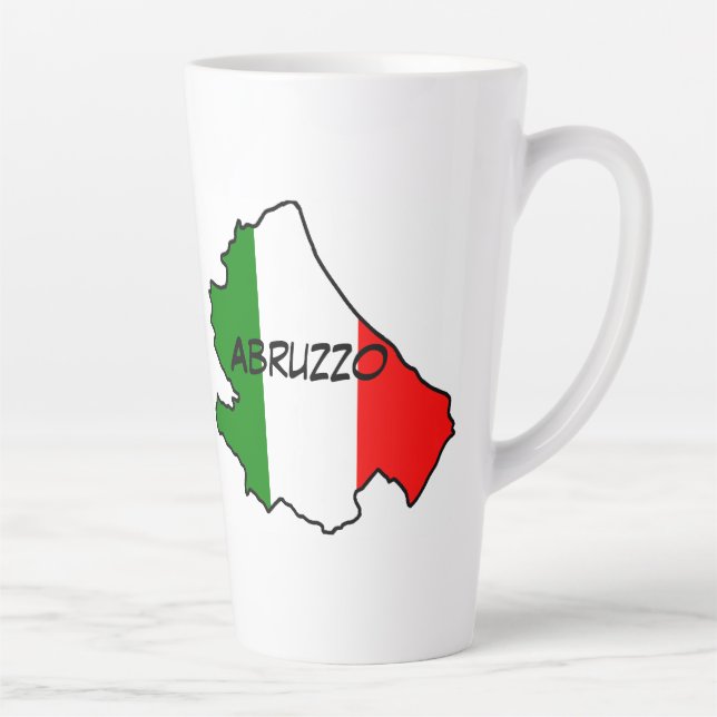Abruzzo Region Latte Mug (Right)