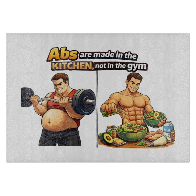 Abs Are Made in the Kitchen Chopping Board (Front)