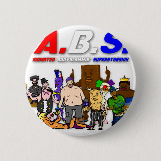 ABS WRESTLING!!! 6 CM ROUND BADGE