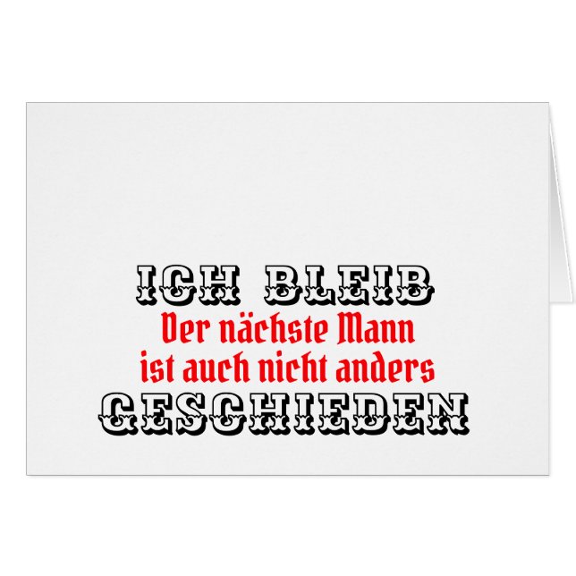 Absage an die Männerwelt (Front Horizontal)