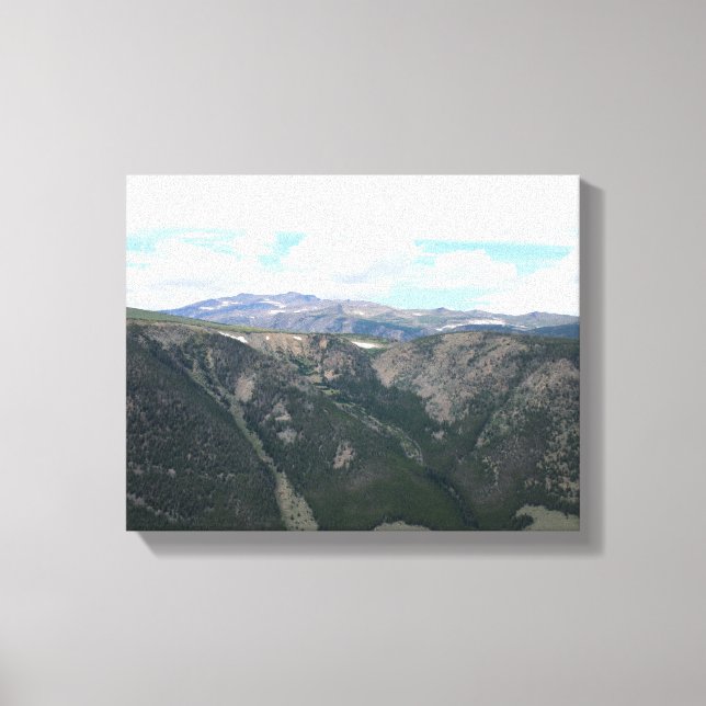 Absaroka-Beartooth Mountain Landscape Colour 11x14 Canvas Print (Front)
