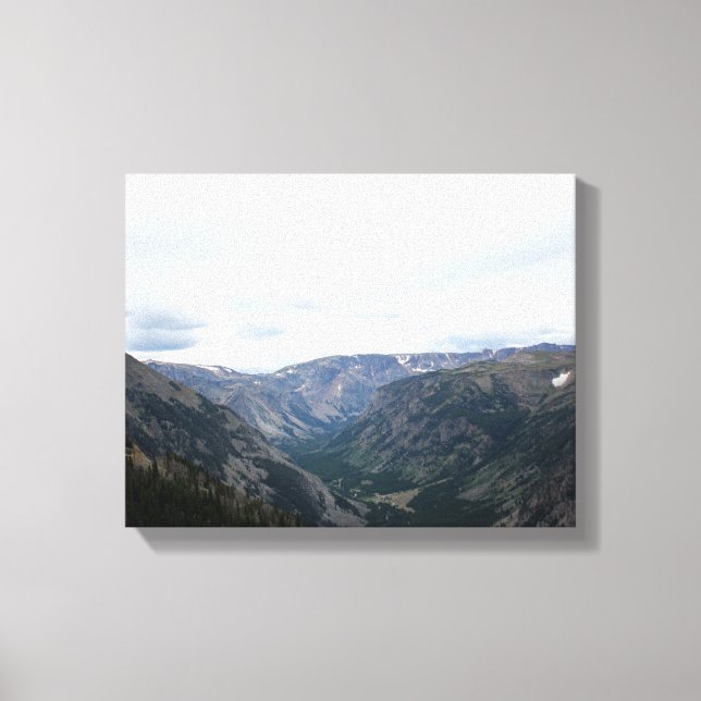 Absaroka-Beartooth Mountain Valley Colour 11x14 Canvas Print (Front)