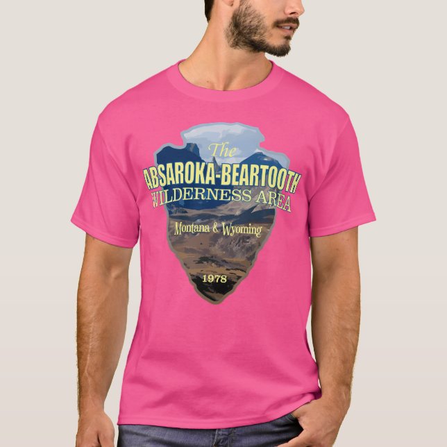 Absaroka-Beartooth Wilderness (Arrowhead) T-Shirt (Front)