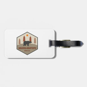 Absaroka - Beartooth Wilderness Bear Luggage Tag