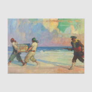 “Absconding With The Treasure” by NC Wyeth Tissue Paper