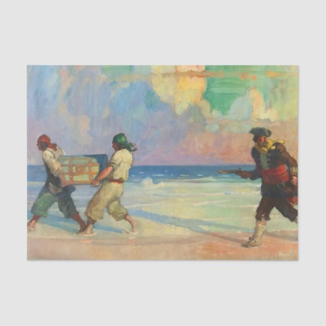 “Absconding With The Treasure” by NC Wyeth Tissue Paper (Front)