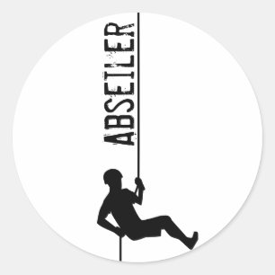 Abseiler Classic Round Sticker