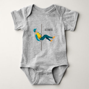 Abseiling Baby Bodysuit