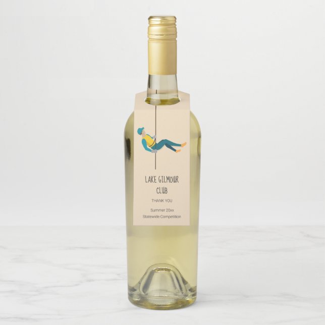 Abseiling Bottle Tag (On Bottle)