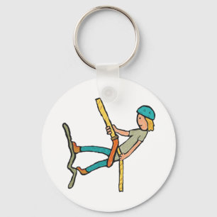Abseiling Key Ring