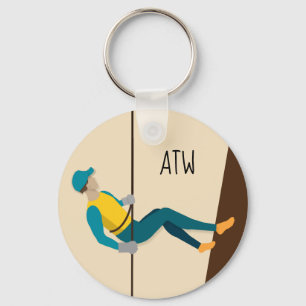 Abseiling Key Ring