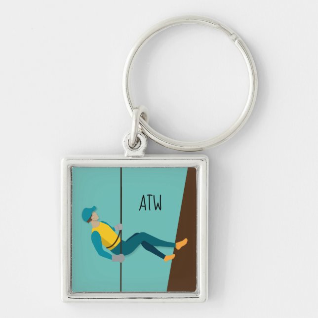 Abseiling Key Ring (Front)