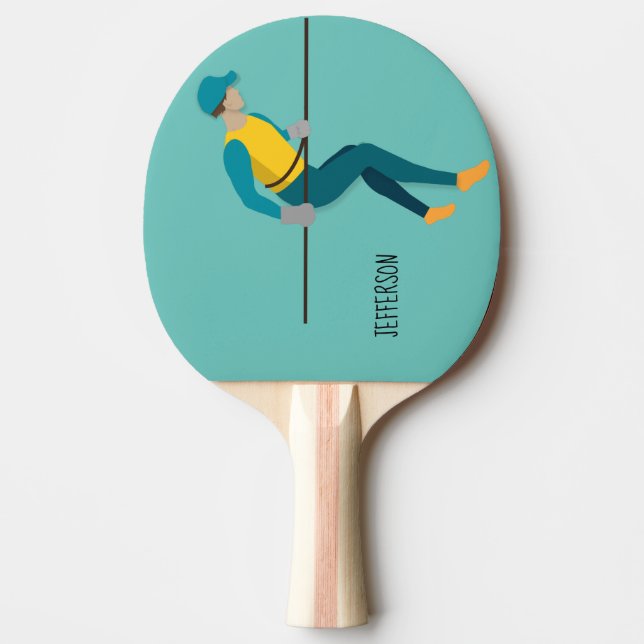 Abseiling Ping Pong Paddle (Front)