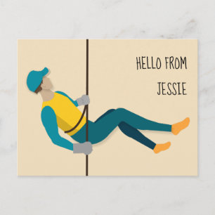 Abseiling Postcard