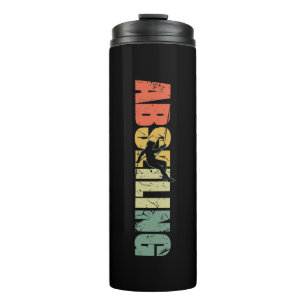 Abseiling Vintage Rappelling Mountain Climber Thermal Tumbler