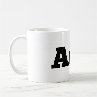 Absence of Wax / "AoW" logo coffee mug