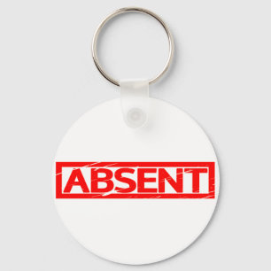 Absent Stamp Key Ring