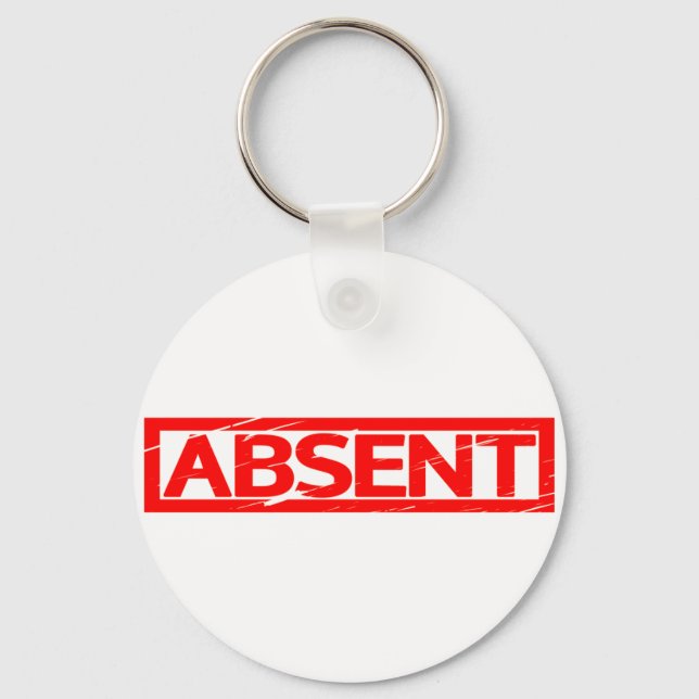 Absent Stamp Key Ring (Front)