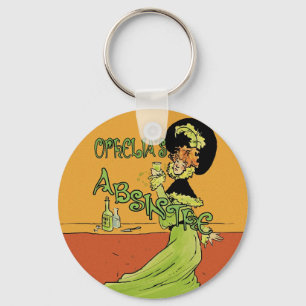 Absinthe 1890s Style Key Ring