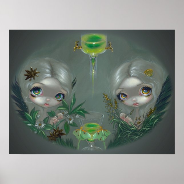 Absinthe : Anise and Artemisia ART PRINT fairy (Front)