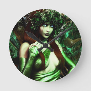 "Absinthe" Art print Round Clock