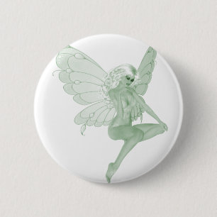 Absinthe Art Signature Green Fairy 1A 6 Cm Round Badge