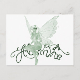 Absinthe Art Signature Green Fairy - Absinthe Postcard