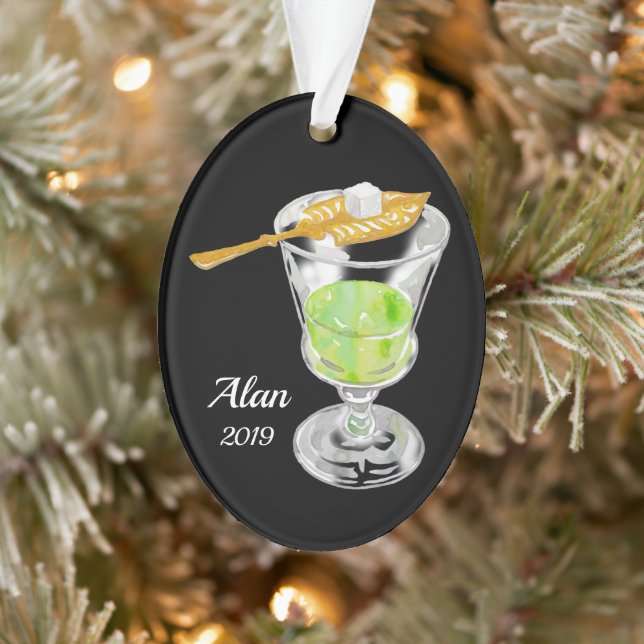 Absinthe Drink Personalized Ornament (Tree)