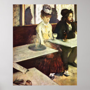 Absinthe Drinkers by Edgar Degas Poster