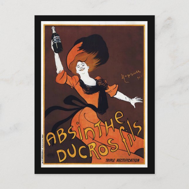 Absinthe Ducros Fils Postcard (Front)