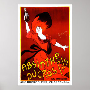 Absinthe Ducrosfils Poster Vintage French Advert