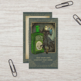 Absinthe Faerie - La Fée Verte - The Green Fairy Business Card