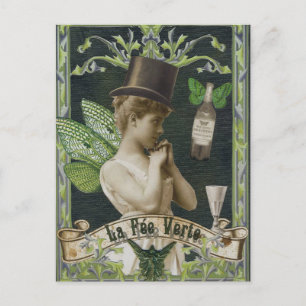 Absinthe Fairy Postcard