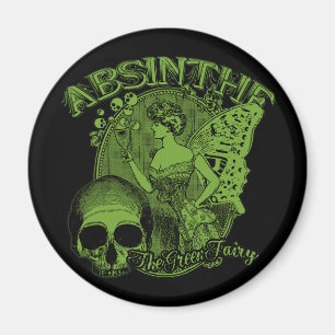 Absinthe Green Fairy Lady Magnet