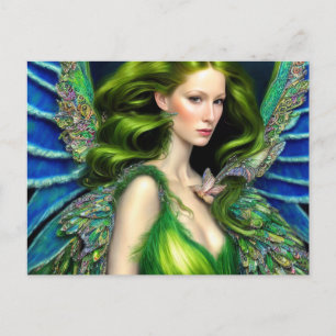 Absinthe Green Fairy Postcard