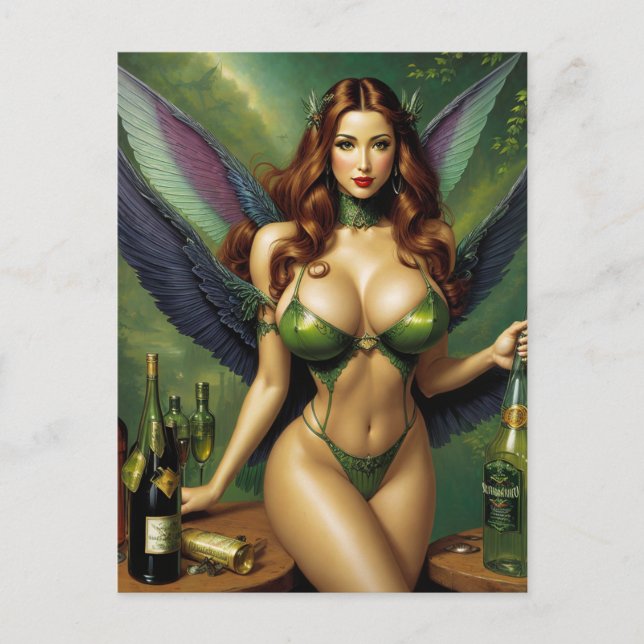 Absinthe Green Fairy  Postcard (Front)
