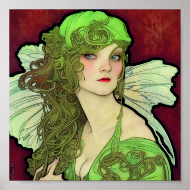 Absinthe Green Fairy  Poster (Front)
